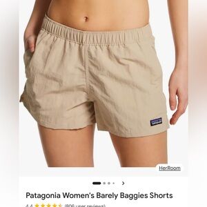 Patagonia Barely Baggies 2.5” shorts, khaki tan, sz XXS
